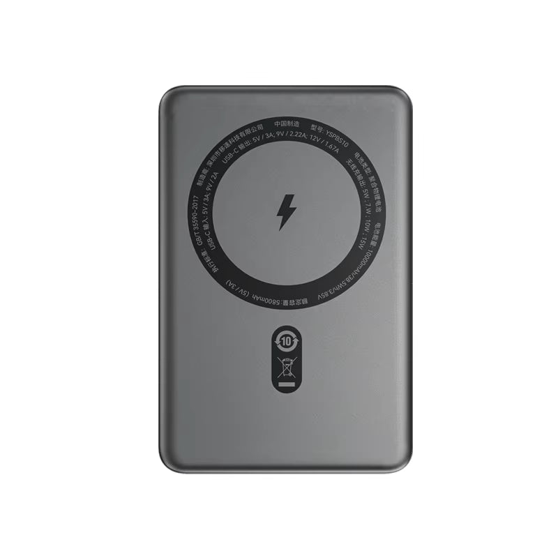 S10 10000Mah Magnetic Power Bank Fast Charge Portable External Battery Mini Wireless Powerbank for Iphone 16 Samsung