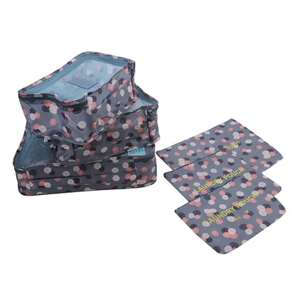 6Pcs Travel Organizer Set Suitcase Storage Bag Portable Clothes Underwear Shoes Cubes for Travels Makeup Bags Luggage Organizers