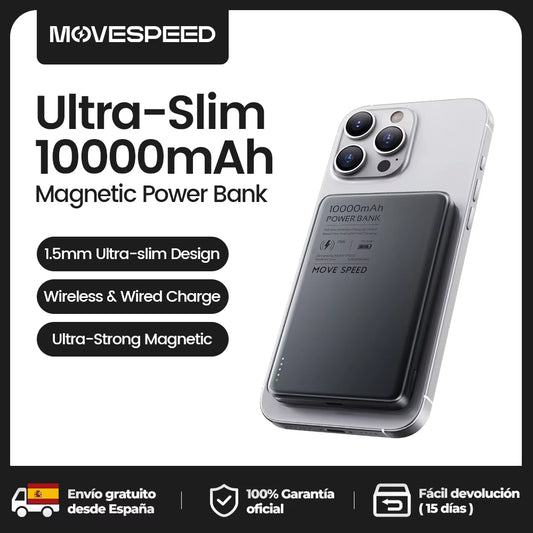 S10 10000Mah Magnetic Power Bank Fast Charge Portable External Battery Mini Wireless Powerbank for Iphone 16 Samsung