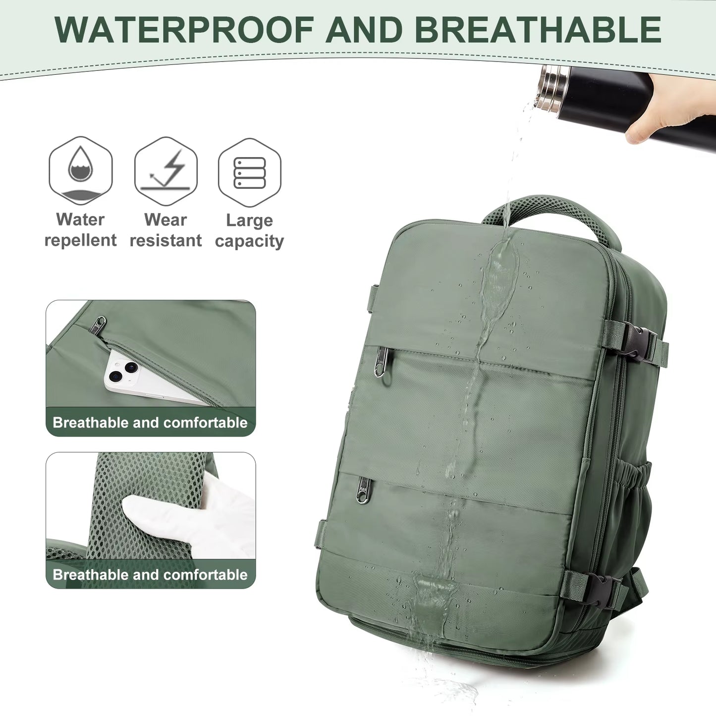 Ryanair Backpack 40X30X20 Cabin Bag Travel Backpack for Men Women Hand Luggage Leisure Laptop Backpack Mochila Para Viaje Cabina