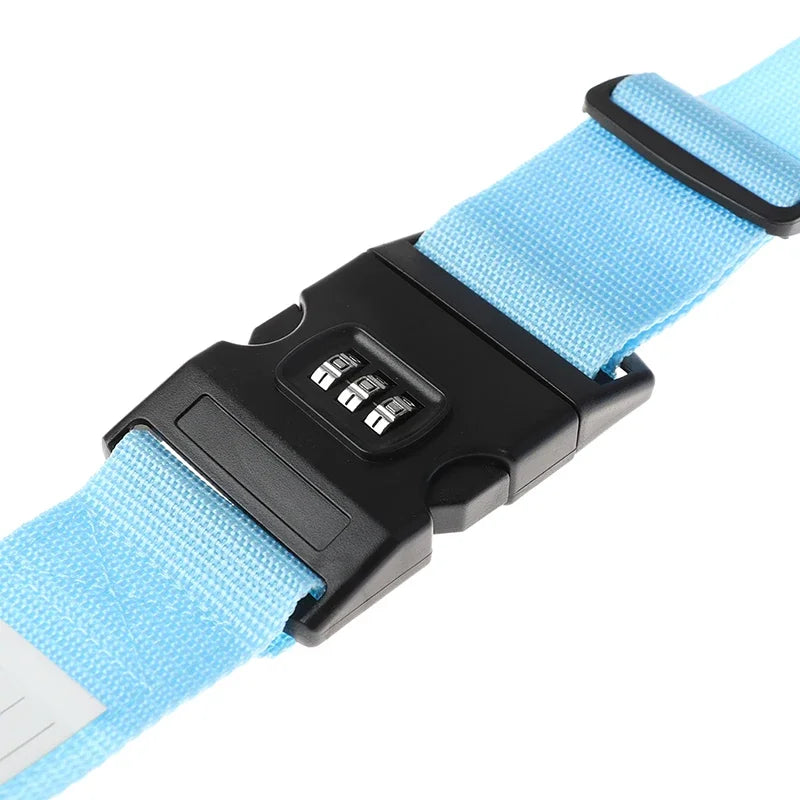 1PC Travel Luggage Strap Adjustable Password Lock Packing Belt Baggage Secure Lock Anti-Theft Luggage Suitcase Buckle Strap