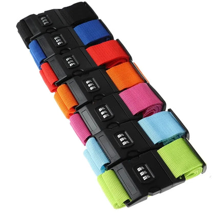 1PC Travel Luggage Strap Adjustable Password Lock Packing Belt Baggage Secure Lock Anti-Theft Luggage Suitcase Buckle Strap