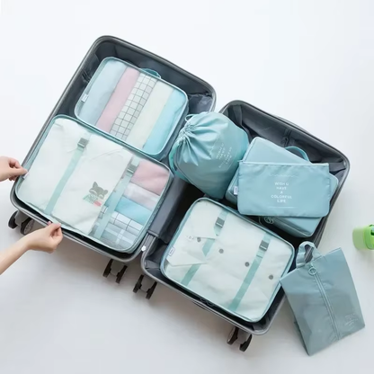 Organizador de viaje de 7 piezas para maleta y equipaje