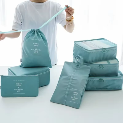 Organizador de viaje de 7 piezas para maleta y equipaje