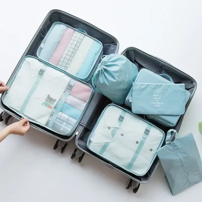 Organizador de viaje de 7 piezas para maleta y equipaje