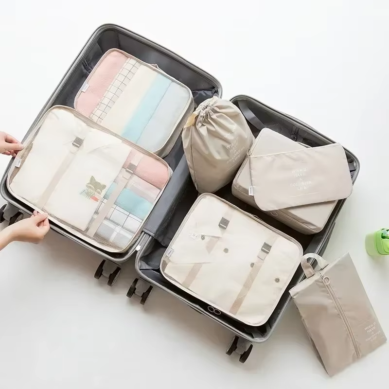 Organizador de viaje de 7 piezas para maleta y equipaje