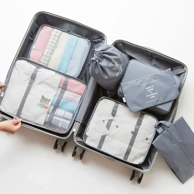 Organizador de viaje de 7 piezas para maleta y equipaje