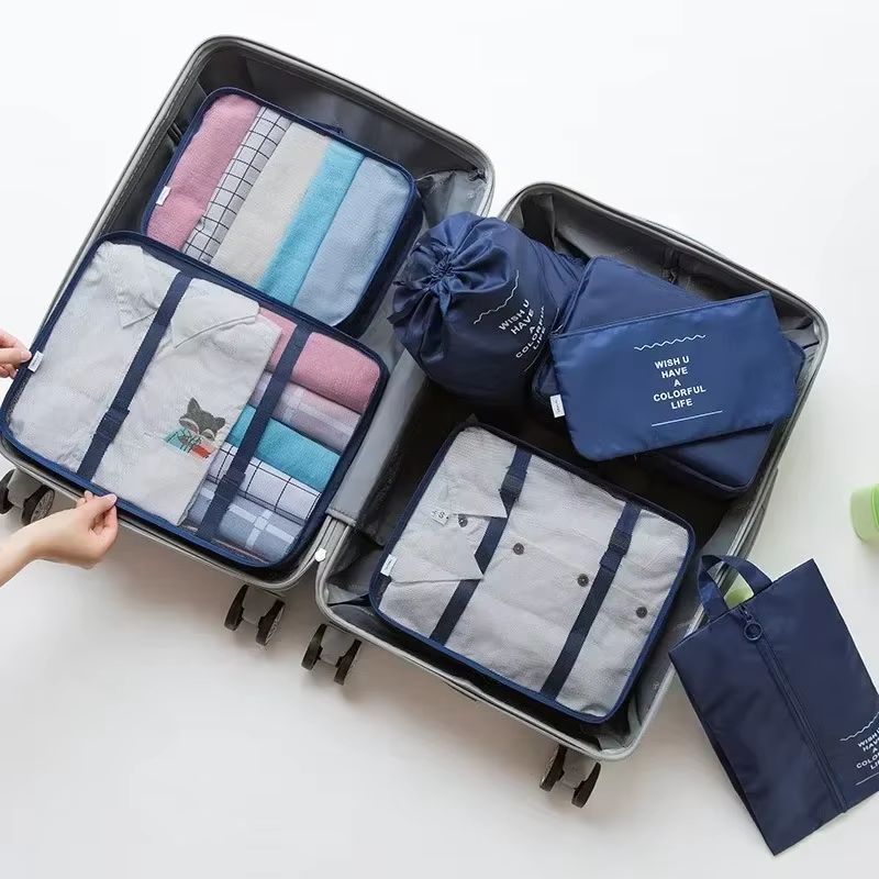 Organizador de viaje de 7 piezas para maleta y equipaje