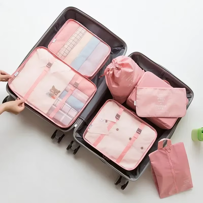Organizador de viaje de 7 piezas para maleta y equipaje