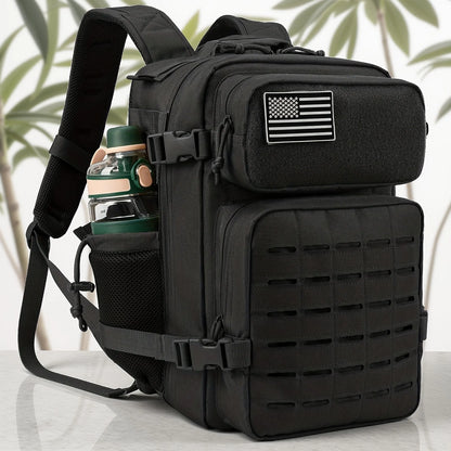 25L Tactical Backpack Outdoor Bag Fitness Backpack MOLLE Backpack Women'S/Men'S Hiking Survival Backpack Men'S Dual Cup Holder