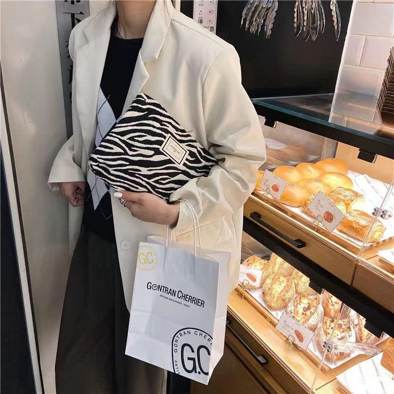 Bolsa De Cosméticos De Lona Neceser De Lona Para Cosméticos Con Estampado De Cebra Gran Capacidad, Adecuado Para Viajes Y Almacenamiento De Mujeres, Holidays and Everyday Life., Negro Y Blanco