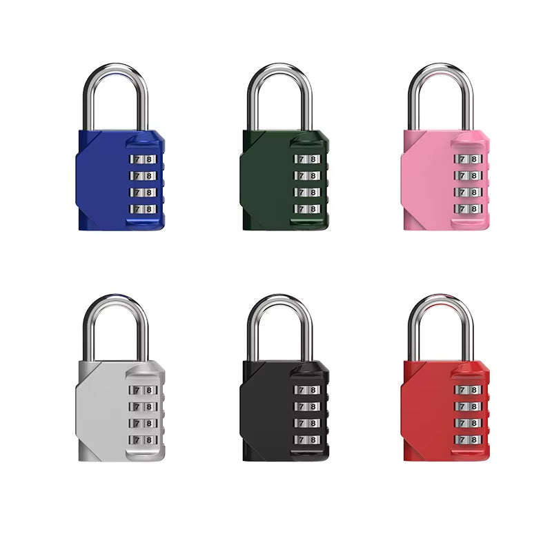4-Digit Zinc Alloy Combination Lock Padlock Luggage Anti-Theft Weatherproof Security Outdoor Gym Safely Code Door Lock